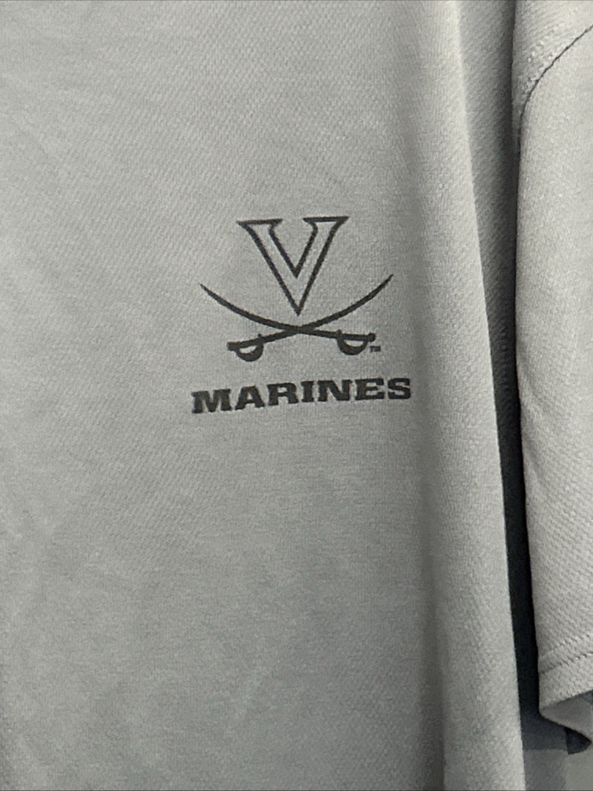 Mens Sport Tek University Of Virginia USMC Marines Gray T Shirt Size Large gallery