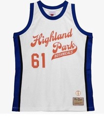 Men’s Mitchell & Ness x Fred Segal #61 White Highland Park Botanicals Jersey 2xl