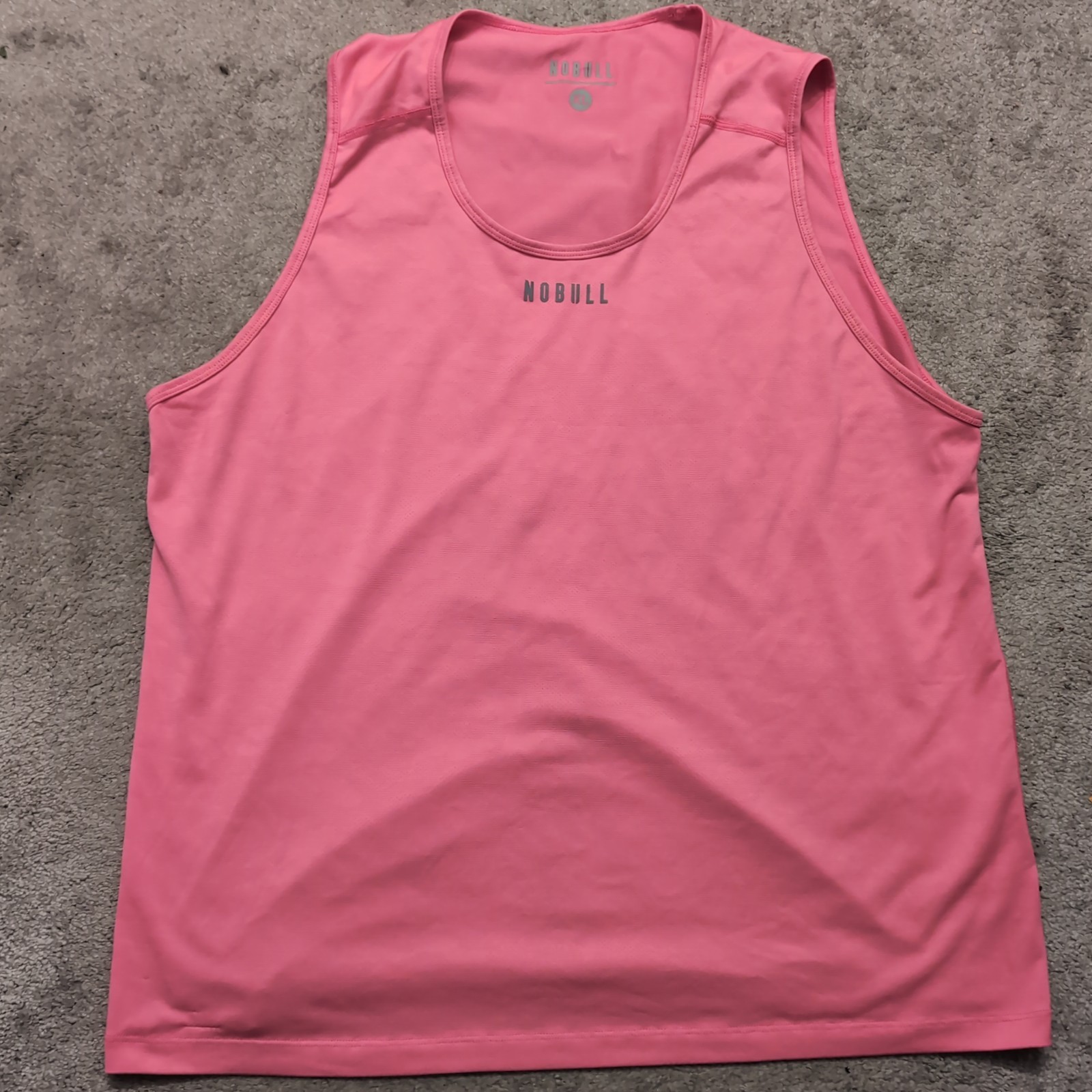 Nobull Tank Top Mens XL Light Pink Muscle Shirt Performance Workout Train Slim gallery