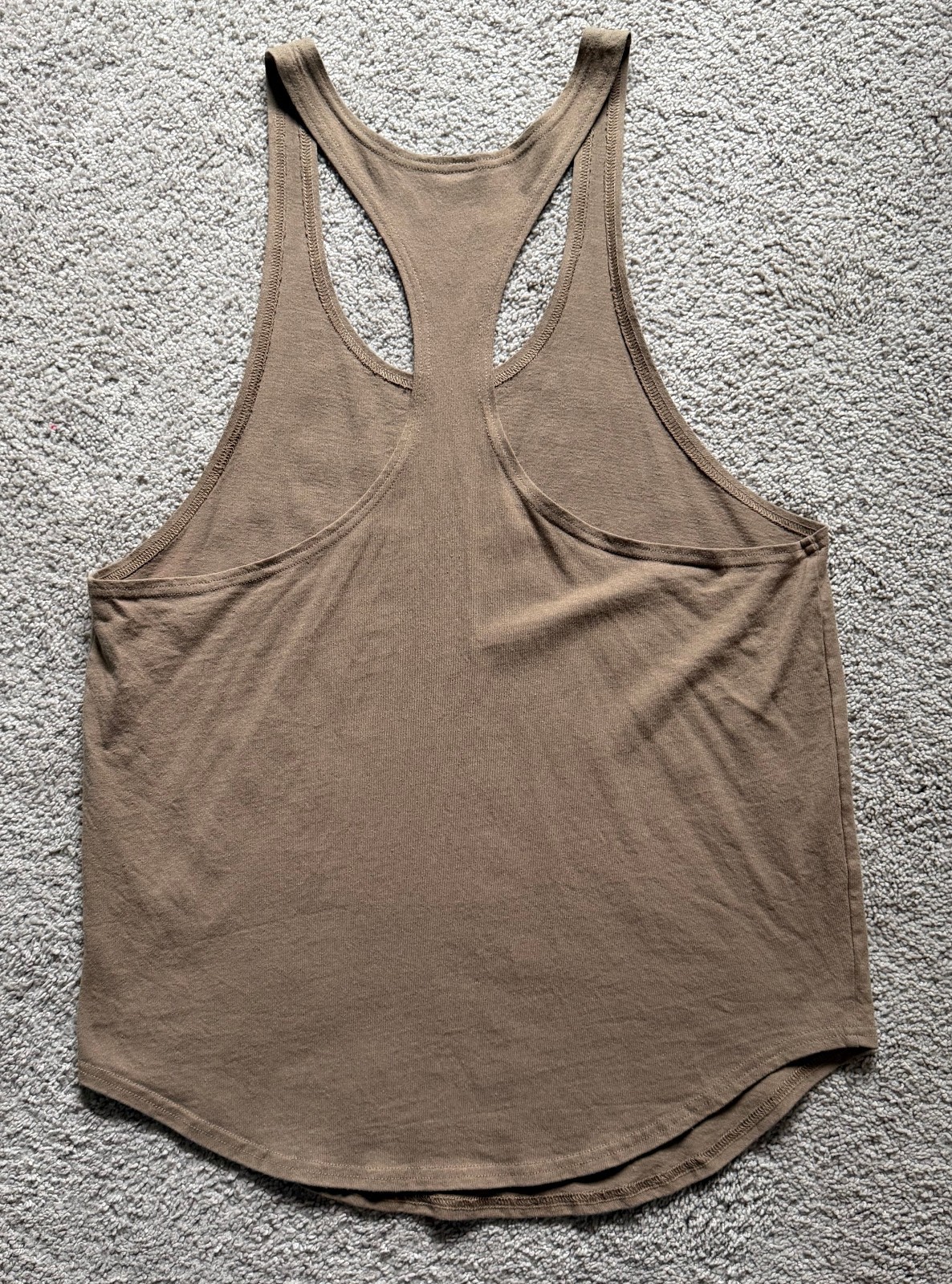 Alphalete Heavy Cotton Core Stringer - Chai - Size L NwoT gallery