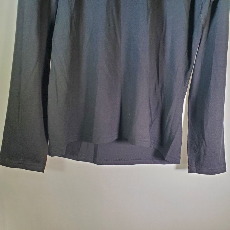 Icebreaker Bodyfit 200 Baselayer Mens Large Black Merino Wool Long Sleeve Print gallery