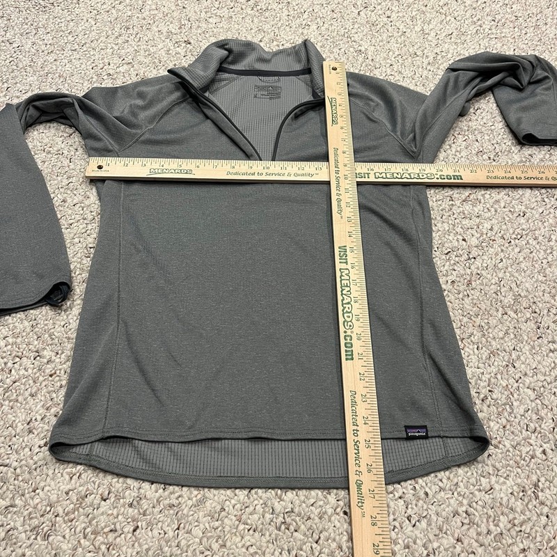 Patagonia Capilene Midweight Zip Neck Baselayer Pullover M Gray Outdoor Hike gallery