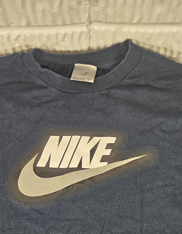 Nike Men's T-Shirt Athletic Swoosh Logo Short Sleeve Black T-Shirt XXL gallery