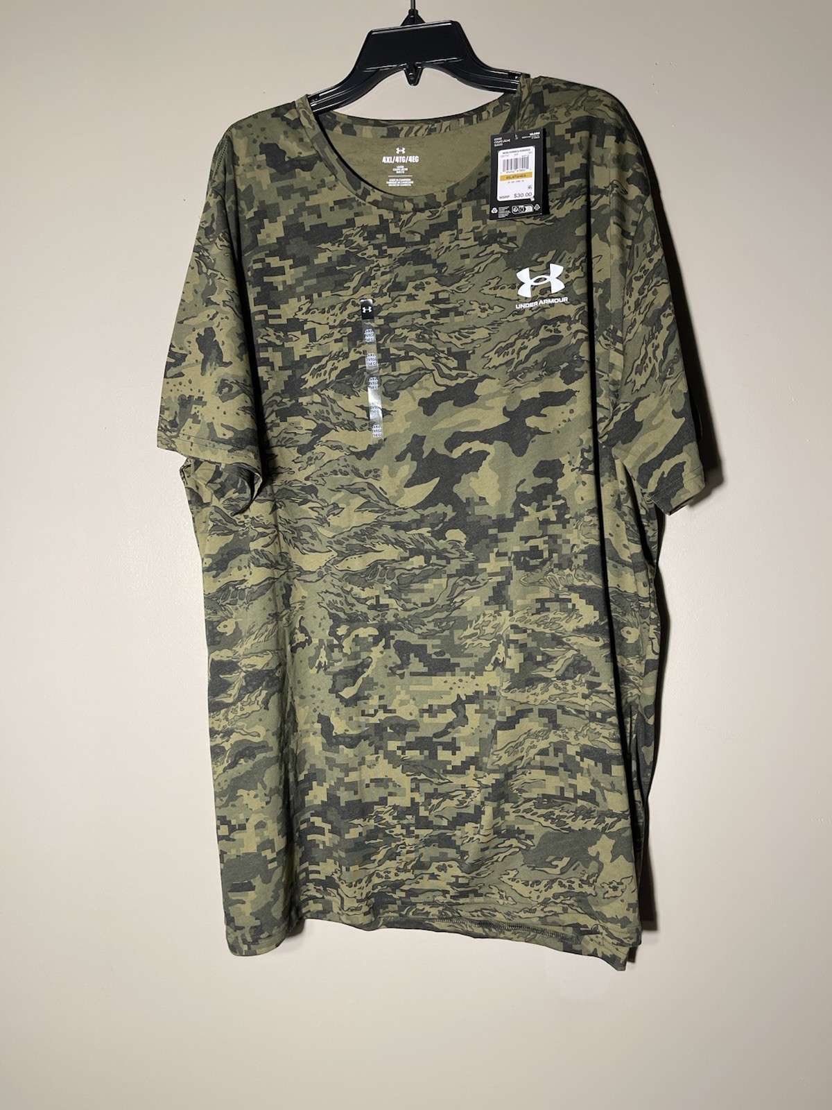Under Armour Men’s UA Tech ABC Camo T-Shirt Size Large-Tall New Green gallery