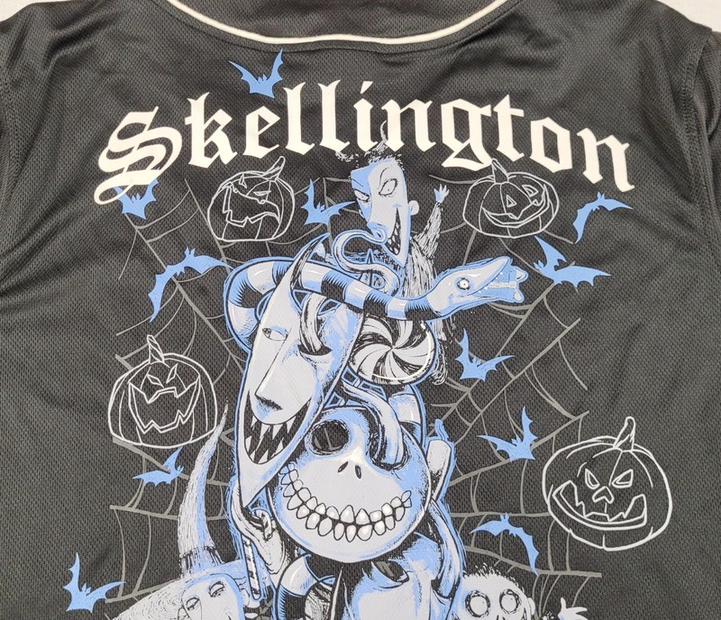 Disney The Nightmare Before Christmas Jack Skellington Baseball Jersey Mens XL gallery
