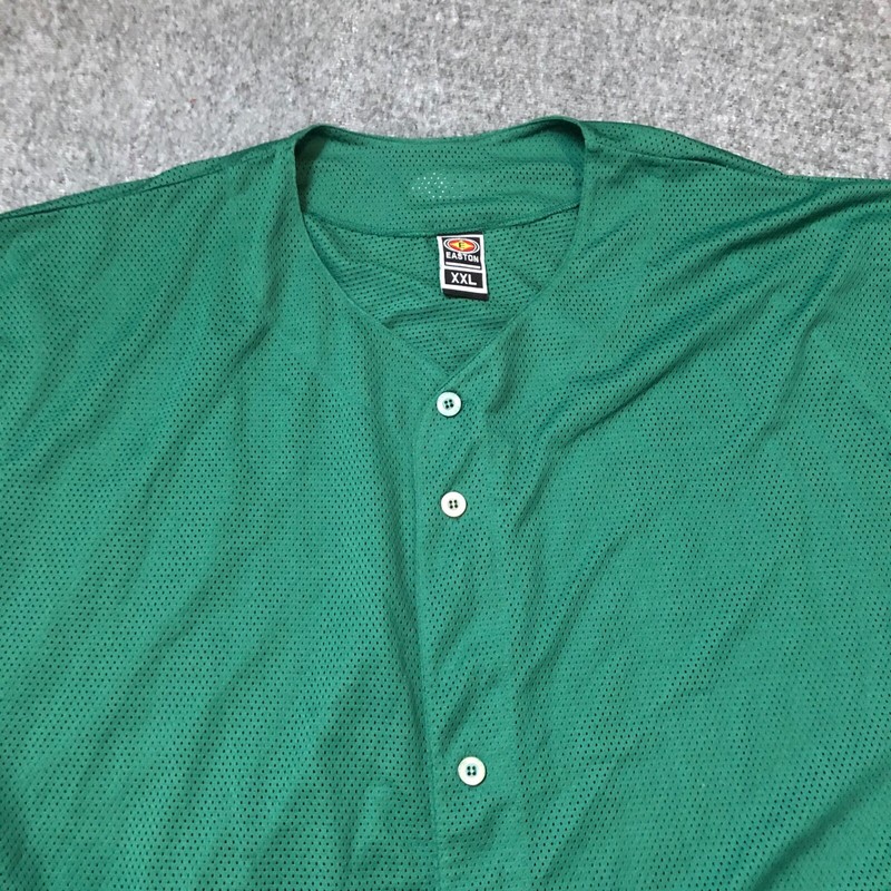 Easton Mens Jersey 2XL Green Blank Mesh Short Sleeve NWT gallery