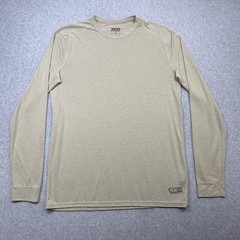XGO FR Shirt Mens Medium Beige Flame Resistant Long Sleeve Base Layer USA Work