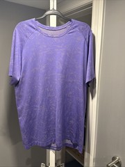Lululemon Metal Vent Tech 2.0 Shirt Size XL Prosecco Indigo M3DCUS EUC