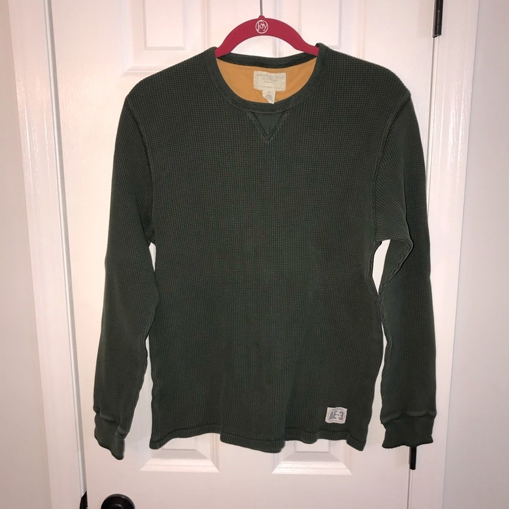 American Eagle Waffle Knit Thermal Sz. M AE-3 Thick