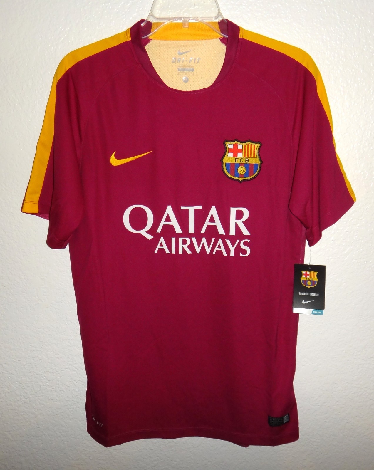 NWT MENS M NIKE DRI-FIT FCB FOOTBALL CLUB BARCELONA SOCCER JERSEY BARCA RARE gallery
