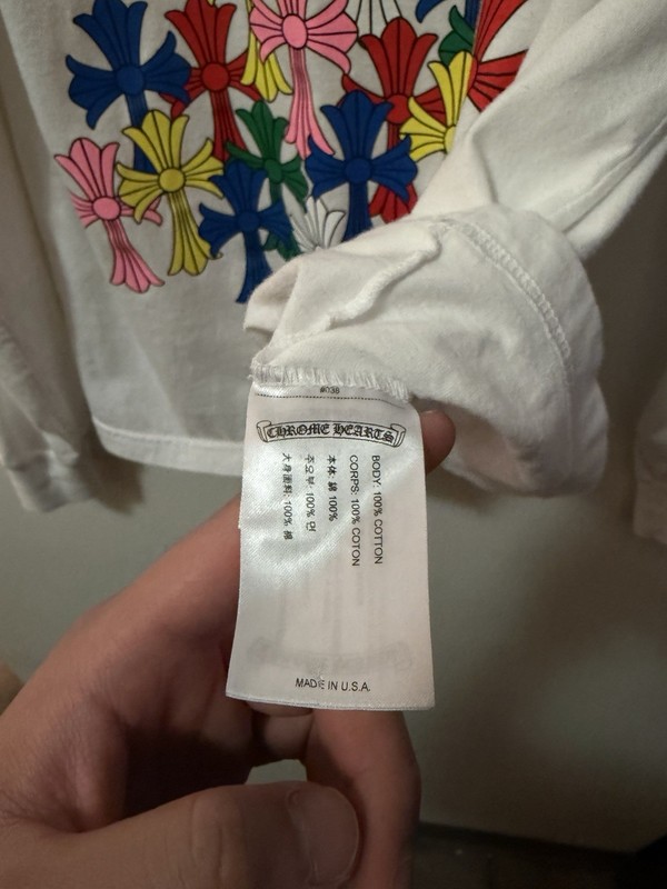 Chrome Hearts Multicolor Cross Long Sleeve T-Shirt - Size M gallery