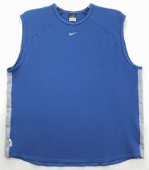 Nike Sphere Dry Shirt Mens XL Blue Gray Sleeveless Stretch Crew Neck Pullover