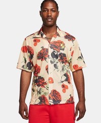 Nike Sportswear Rose City Button Up Mesh Shirt Men’s Top Size Medium FJ1650-126