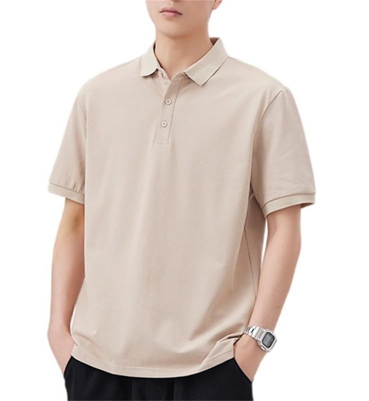 Men's Regular Fit Short Sleeve Cotton Classic Casual Loose Shirts Polo Shirt gallery