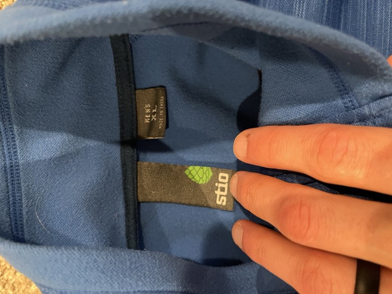 Stio Pullover Blue Gannett Peak Half Zip Afternoon Azure Casual 1/ Zip Mens XL gallery