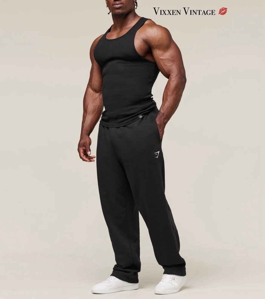 GYMSHARK 'RIBBED TANK 1PK' IN BLACK & LIGHT GREY CORE MARL BUNDLE LOT OF 3 $48