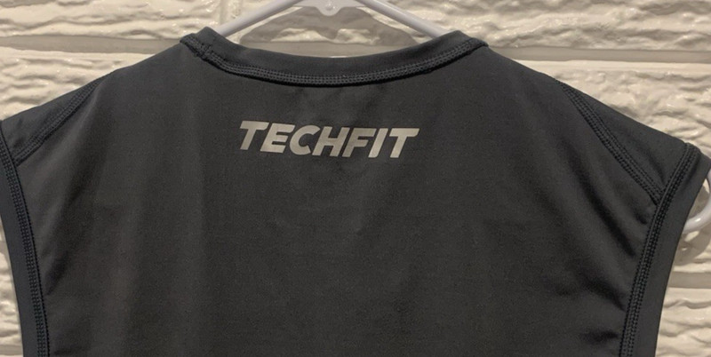 Adidas Climalite Techfit Compression Sleeveless Tank Top Shirt Gray Men's Small gallery