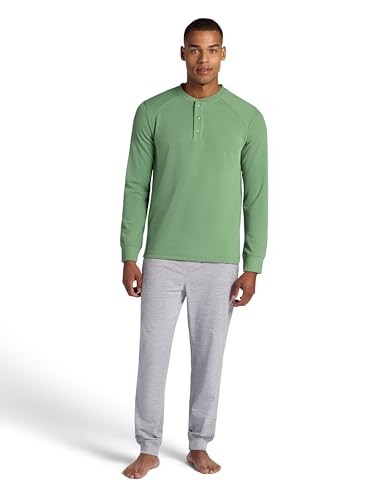 GAM233TL02 Gaiam Men's Cozy & Cool Henley Standard Fit, Size L, Loden Frost gallery