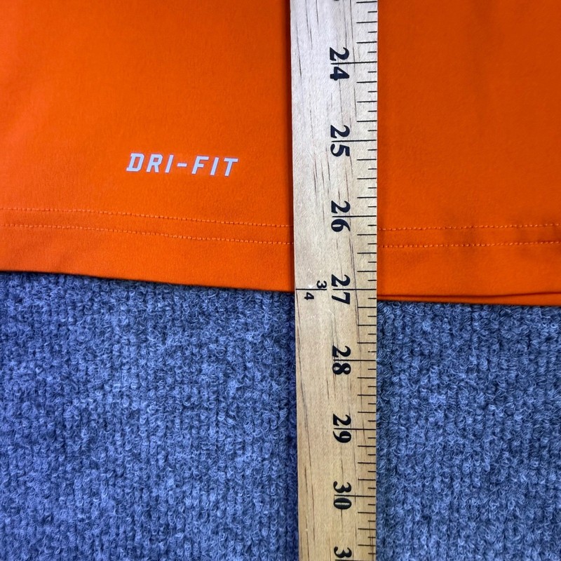 Nike Pro Combat Dri-FIT Compression Shirt Mens Medium Orange Long Sleeve Workout gallery