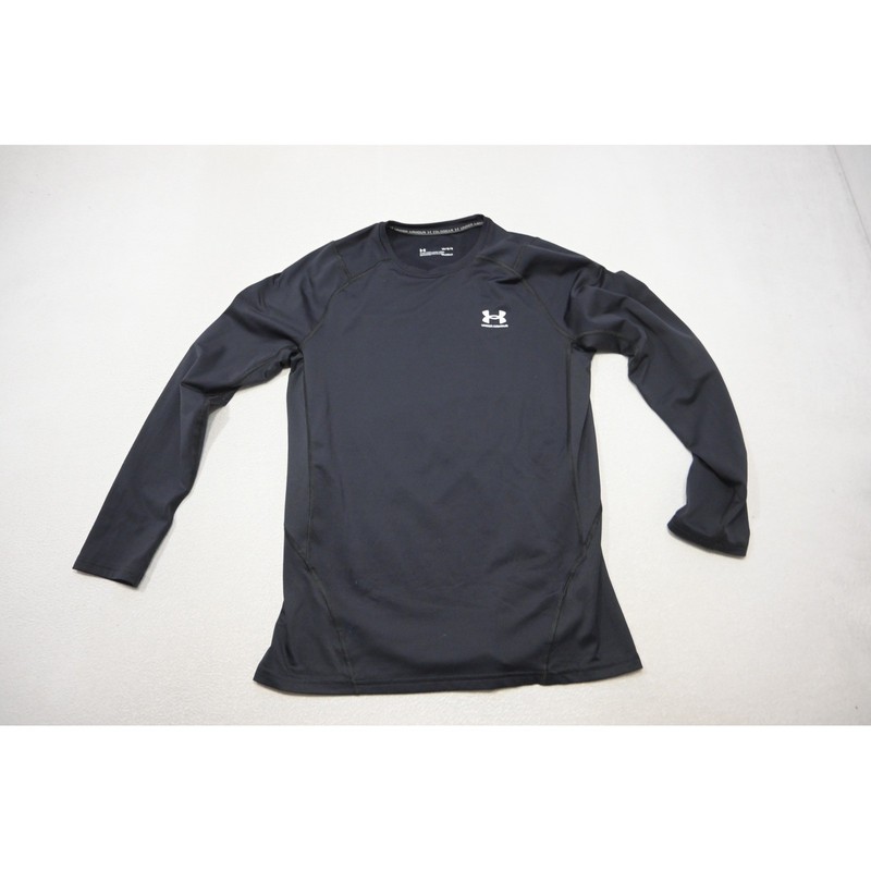 Under Armour ColdGear Shirt Mens Large Black Fitted Long Sleeve Athletic EUC gallery