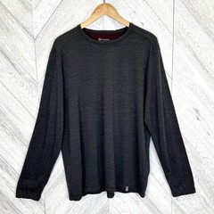 Cloudveil Base Layer Tee Top Shirt 100% Merino Wool Gray Mens Size XXL 2XL