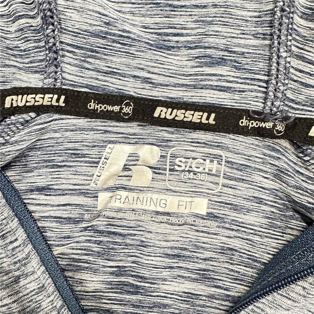 Russell Shirt S (34-36) Training Fit Dri-Power 360 Long Sleeve Hooded Quarter Z gallery