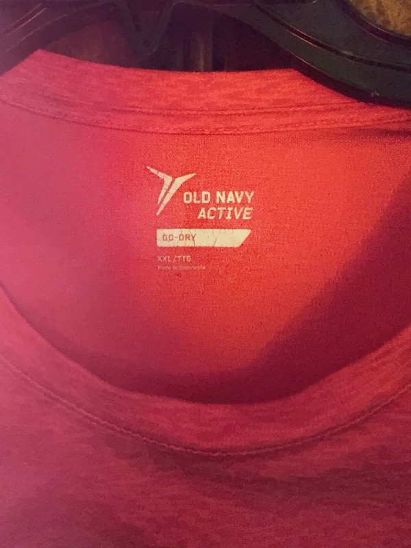 Old Navy Active Go-Dry Moisture Wicking Red Long Sleeve Men's T-Shirt L gallery