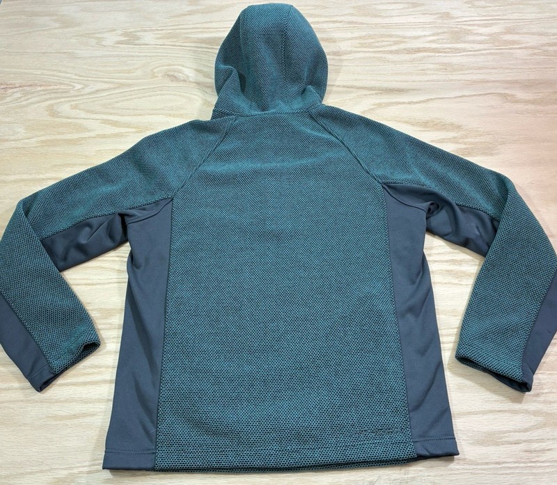 Men’s Spyder 1/4 Zip Heavyweight Pullover Hoodie Top Sweater Adult Large Green gallery