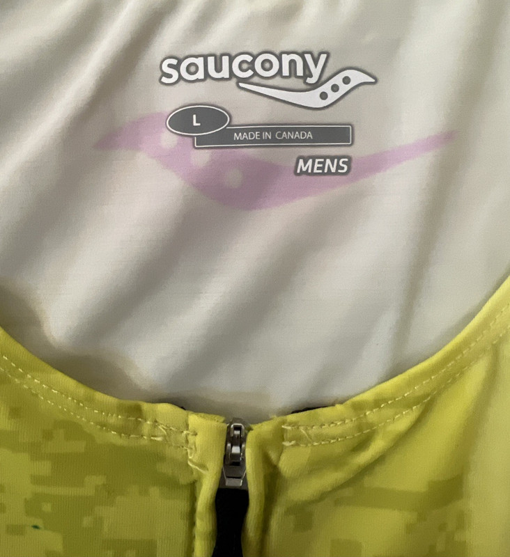 New Saucony Man Sz L Tank triLete run bike swim sleeveless lime gallery