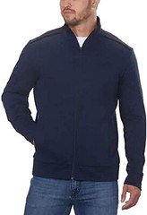 Calvin Klein Men’s Full Zip Fleece Sweatshirt Royal Navy