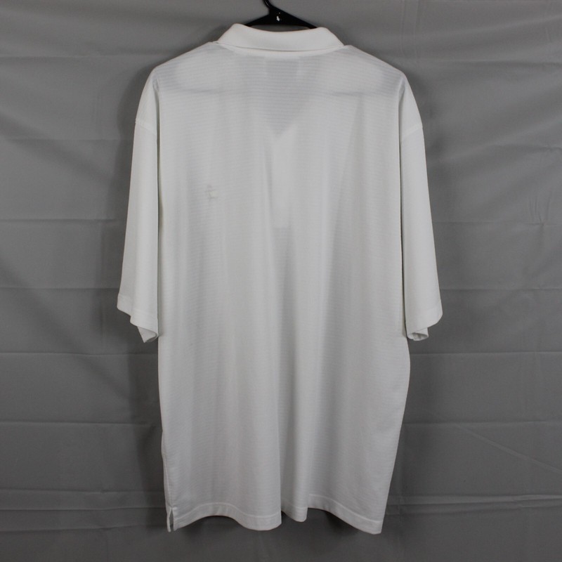 Vintage Masters Shirt Men XL Performance Polo White Golf Preppy Old Money Casual gallery
