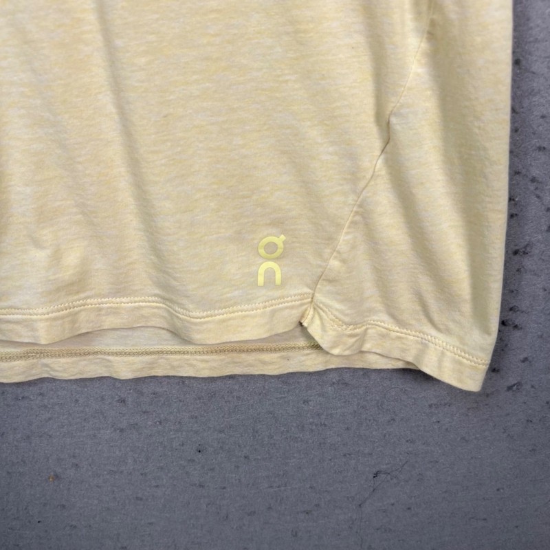 On Running Mens Yellow T-Shirt Size Large Lightweight & Breathable Athletic gallery