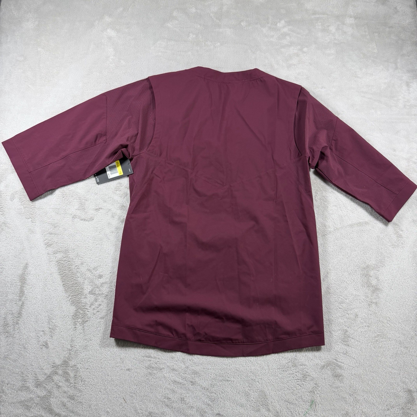 Nike Baseball Mens Hot Jacket 3/4 Sleeve Maroon Red Pullover 897383-669 Size S gallery