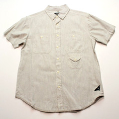 10 DEEP NYC ~OXFORD~ S/S SHIRT M button/work/field/utility/alife/noah/only/ny