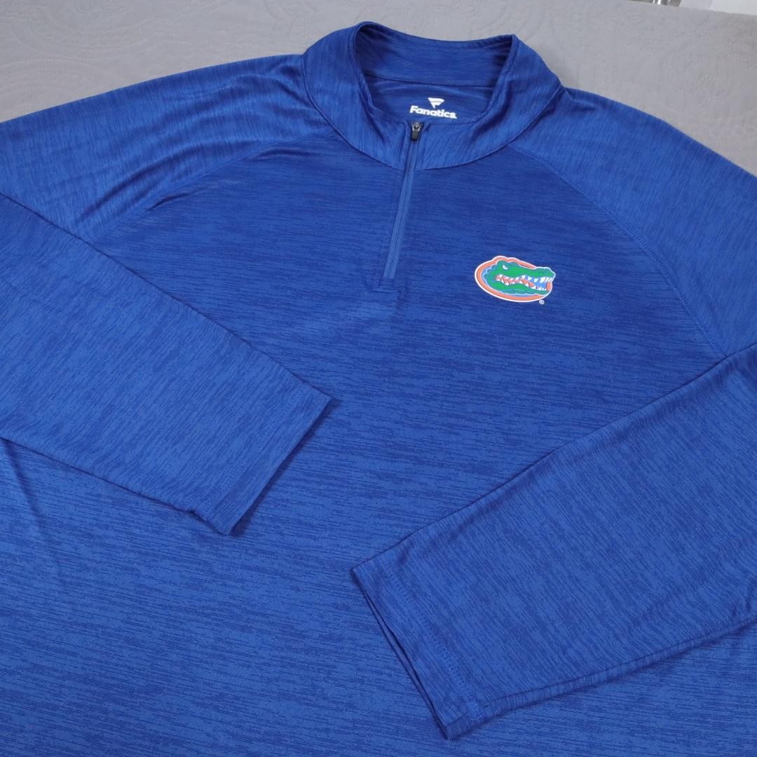 Fanatics Florida Gators 1/4 Zip Pullover Mens 2XL Blue Long Sleeve University gallery