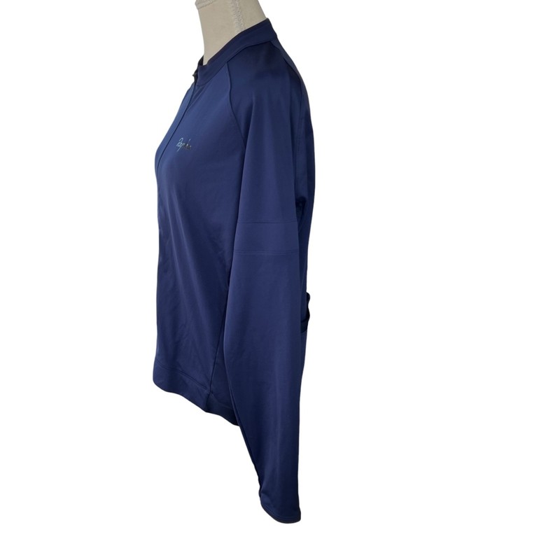 Rapha Men's Long Sleeve Core Micro Fleece Lined Jersey Full Zip Navy Blue Sz XL gallery