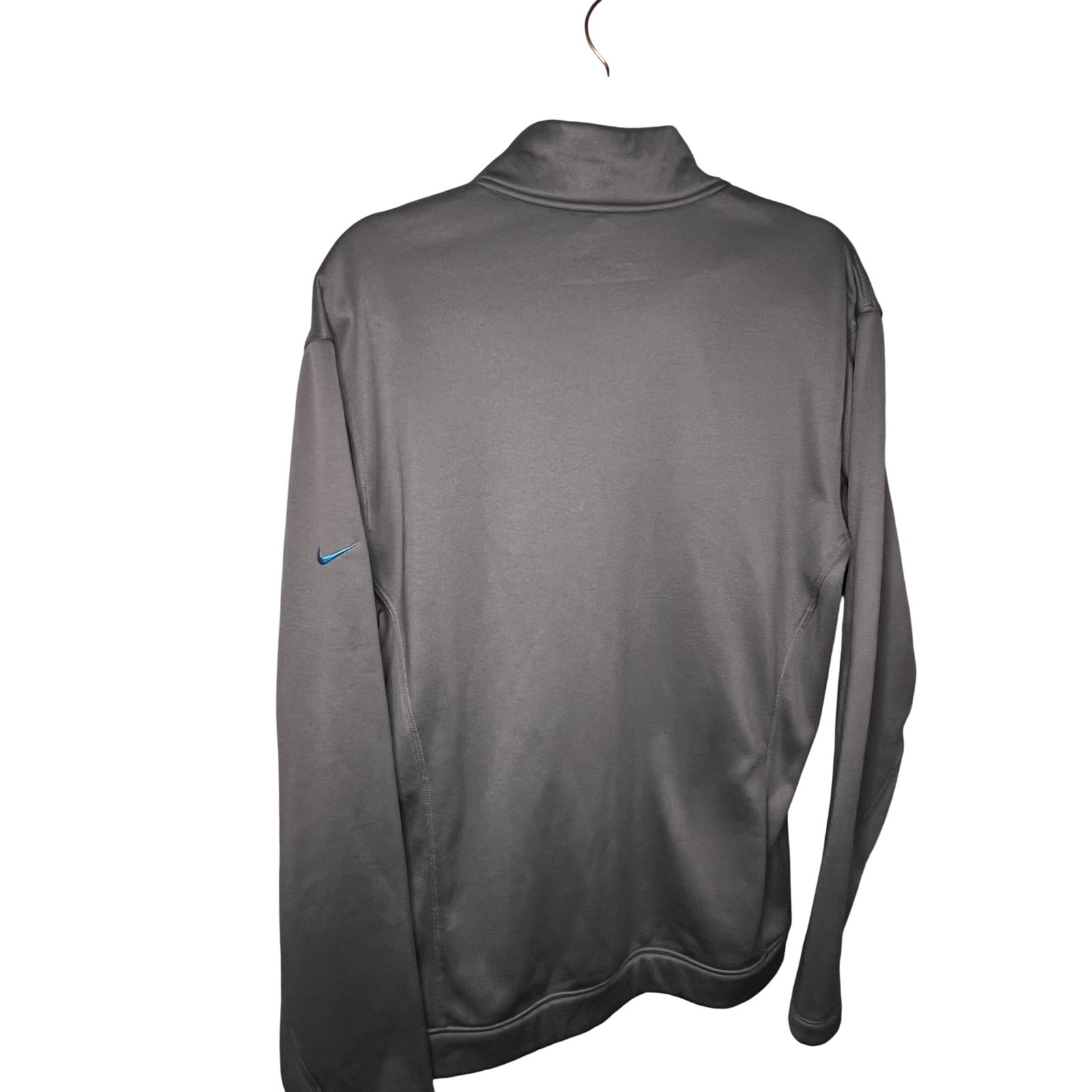Nike Golf Tour Performance Therma Fit Quarter Zip Pullover Mens Medium Gray Blue gallery