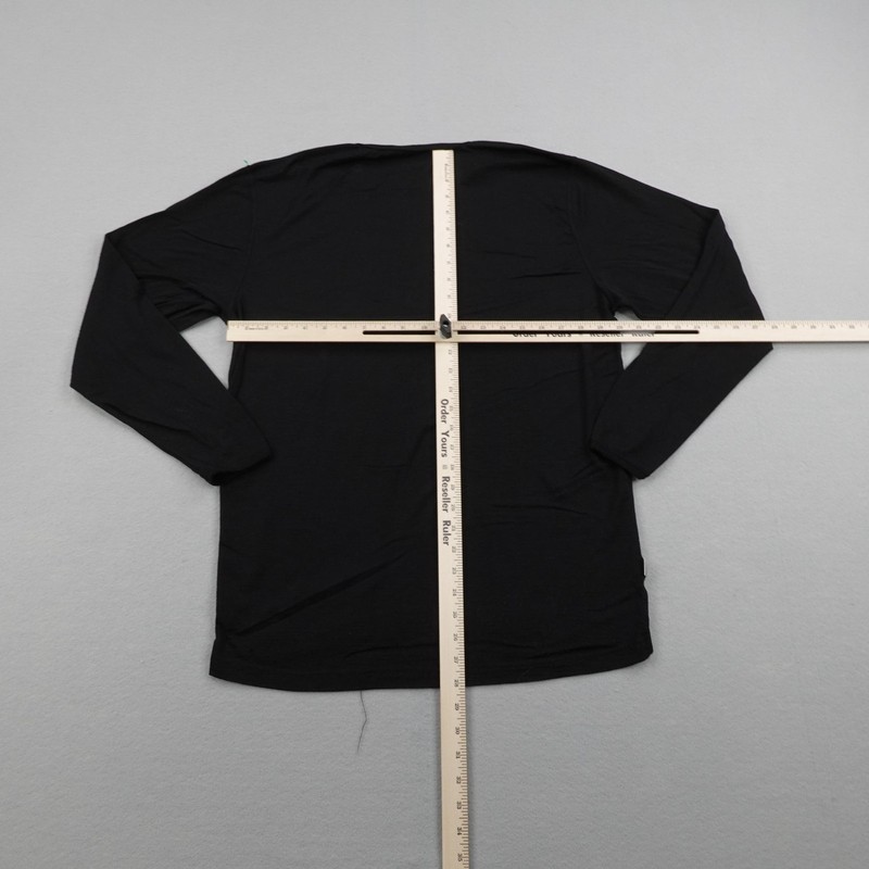 Minus 33 Shirt Mens Large Black Superfine Merino Wool Base Layer Performance gallery