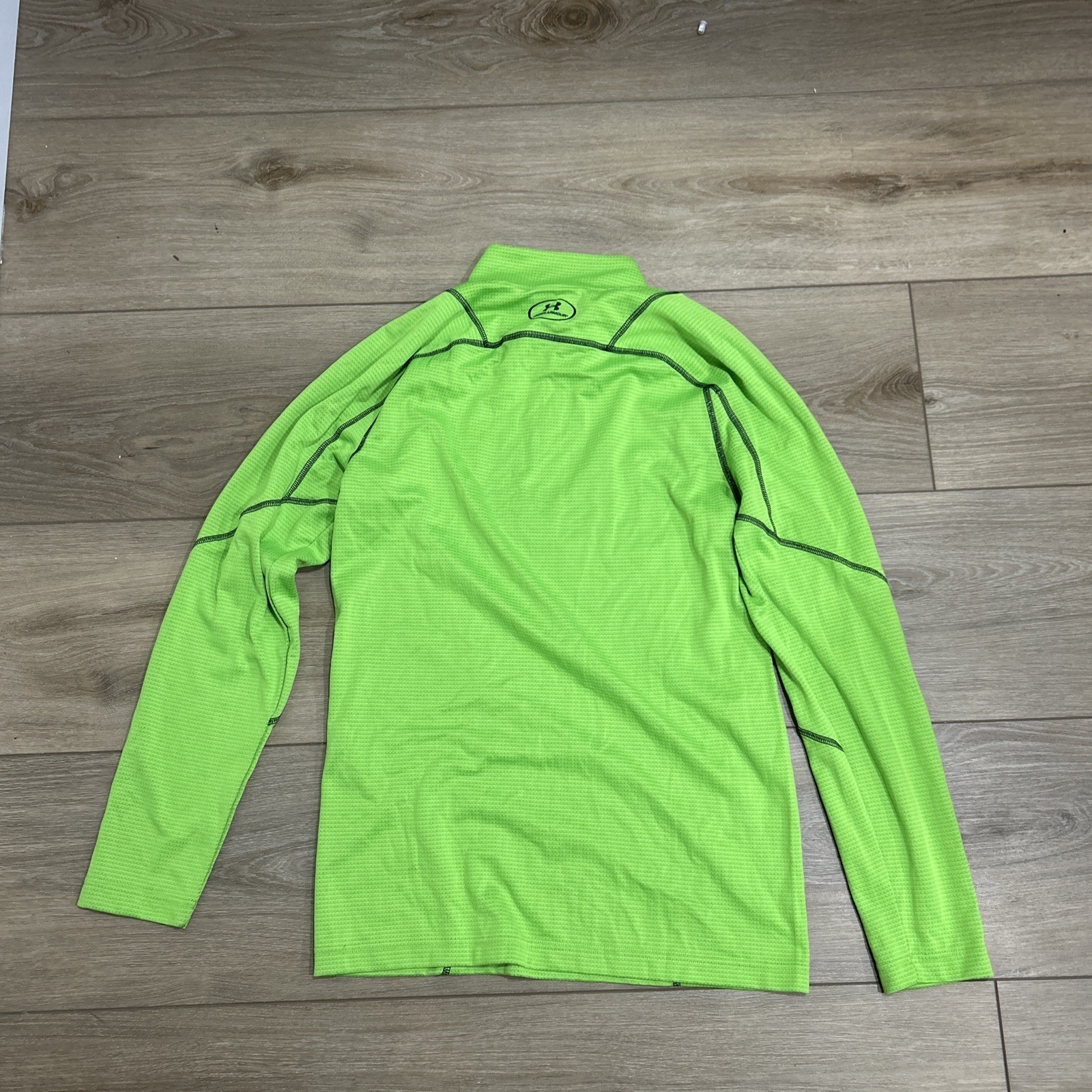 UNDER ARMOUR MEN'S 1/4 ZIP GREEN COLDGEAR INFRARED GRID 1248937 326 Size Medium gallery