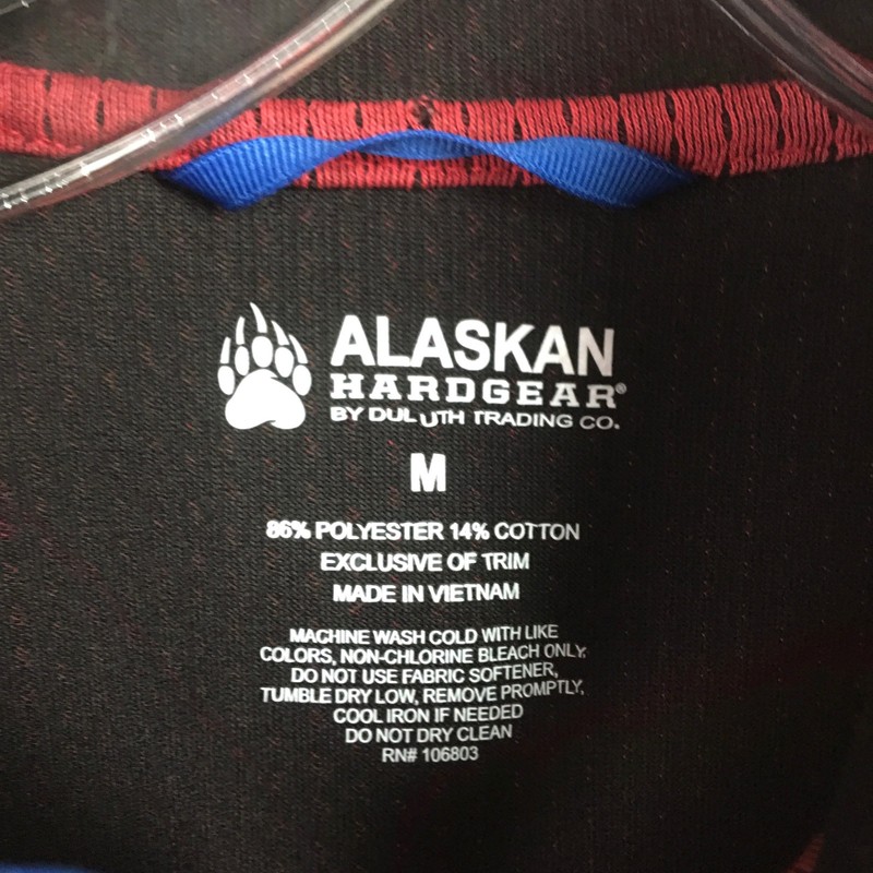 Duluth Trading Alaskan Hardgear Mens Medium Swing Dog 1/4 Zip Pullover Top gallery