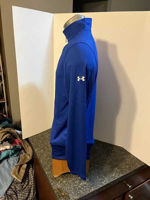 Under Armour Men’s LS 1/4 Zip Pullover Blue Polyester Small - NWT gallery
