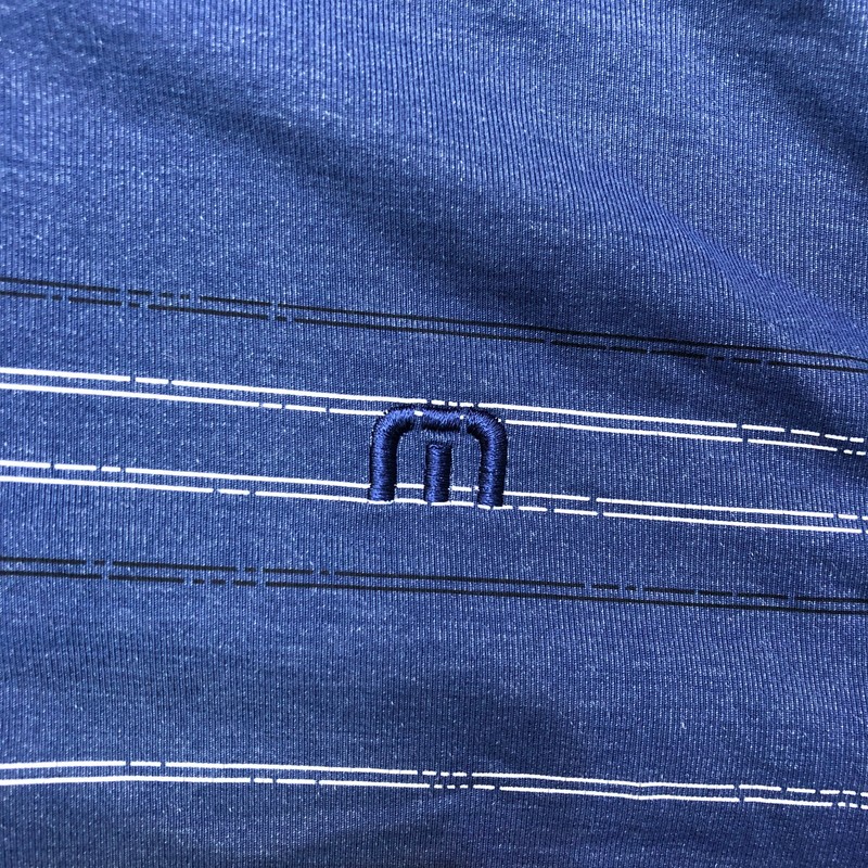 Travis Mathew Pullover Men's Small Blue Golf Performance Pocket Quarter Zip gallery