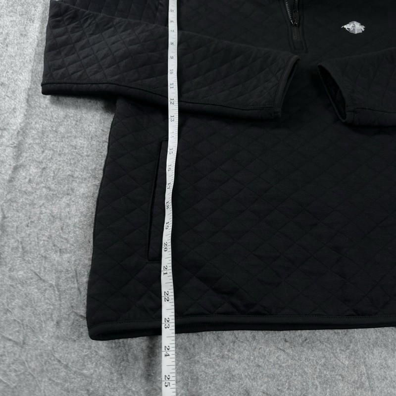 Marine Layer Corbet Quarter Zip Pullover Fleece Black M gallery