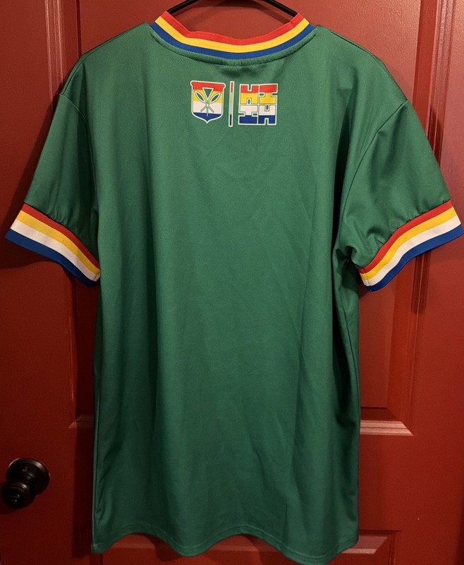 Hawaii Finest Baseball Softball Jersey Size Small Green gallery