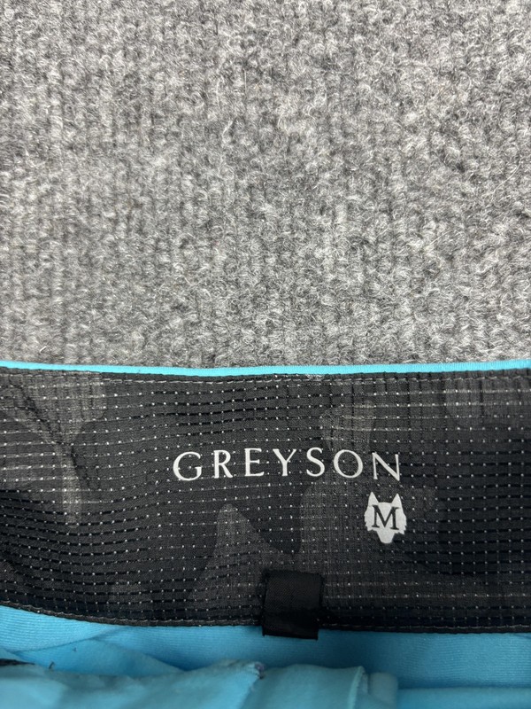 Greyson Pullover Mens Medium Blue Quarter Zip Golf Shirt Lightweight Stretch gallery