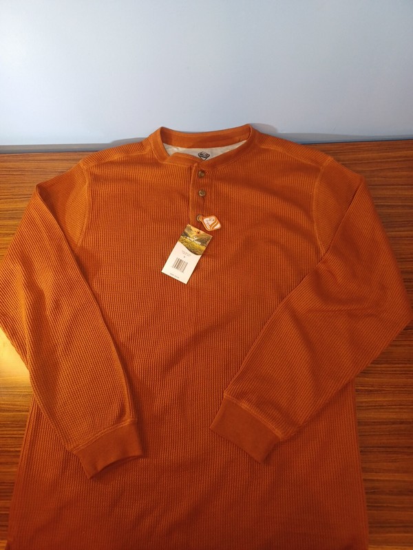 Alpine Lakes Mens Size Small Long Sleeve Rust Color NWT gallery