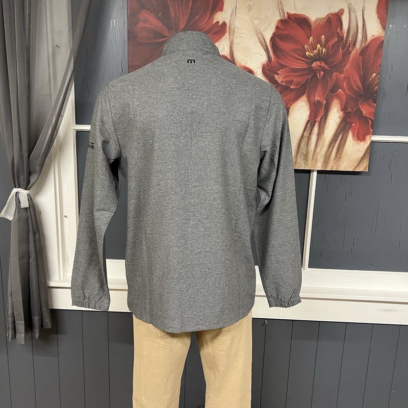 Travis Mathew Balboa Chest 1/4 Zip Pullover Mens Sz L Classic Fit Stretch Gray gallery