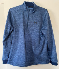 Under Armour 1/4 Zip Pullover ColdGear Blue Long Sleeve Men’s XL/TG.EG Loose Fit
