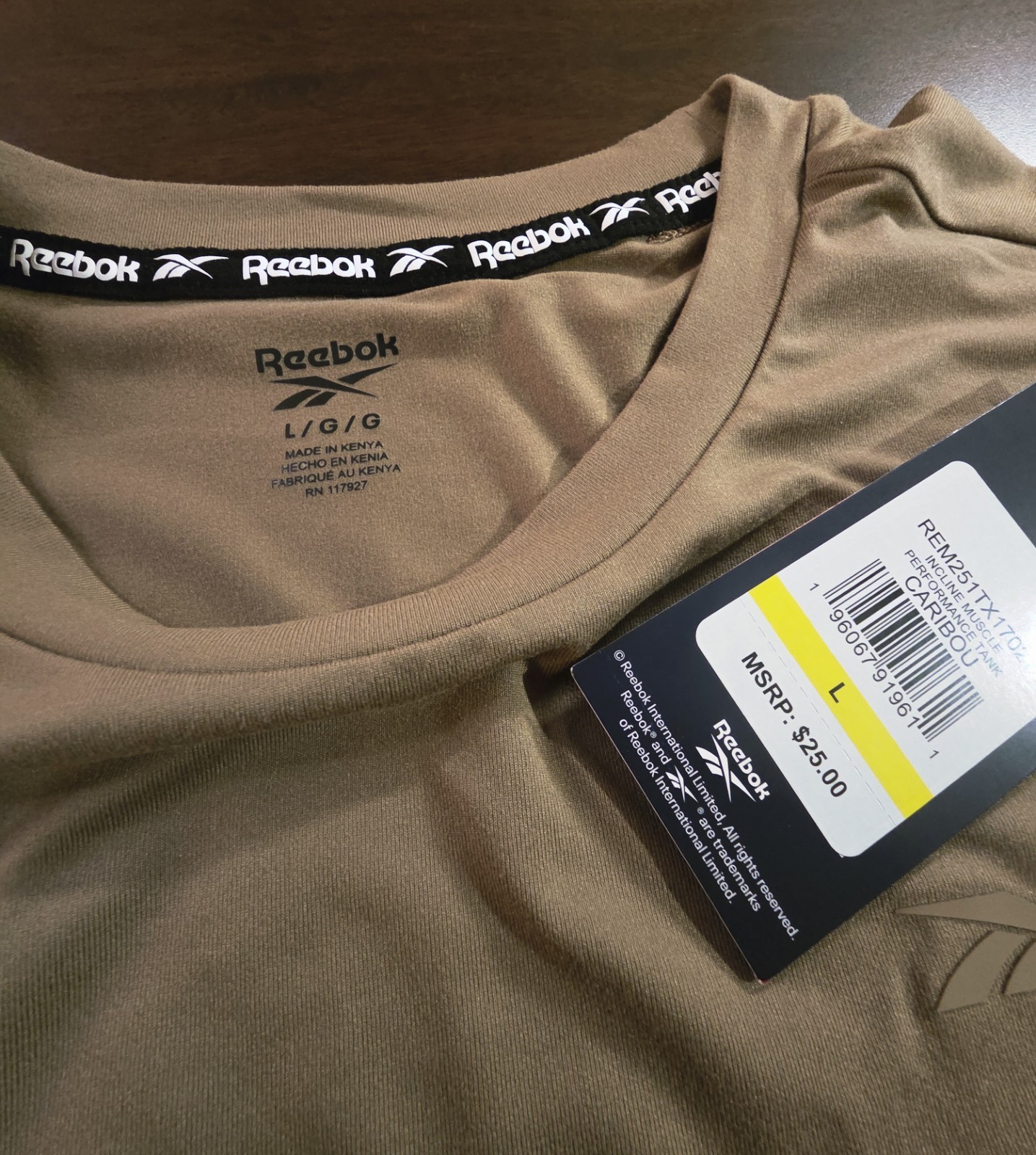 Reebok Men's Tech Training Sleeveless T-shirt Size Large gallery