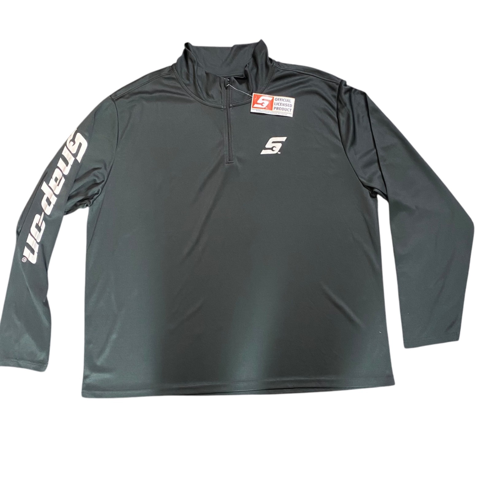 Snap-On Size XXL Performance Quarter Zip Long Sleeve Mens Lightweight Pull over gallery